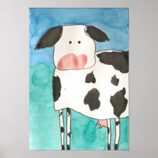 Affiche de la vache
