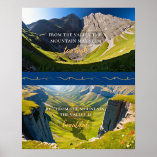 Affiche De la Vallée à l'affiche de montagne