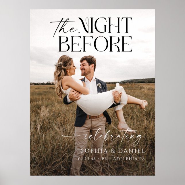 Affiche de la veille du dîner de répétition à enca (Devant)