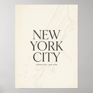 Affiche de la ville de New York