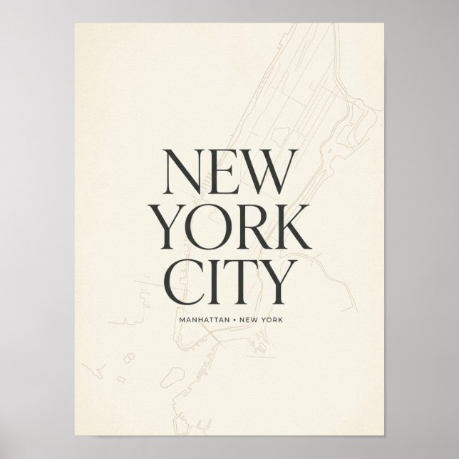 Affiche de la ville de New York (Devant)