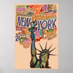 Affiche de la ville de New York Art City Print