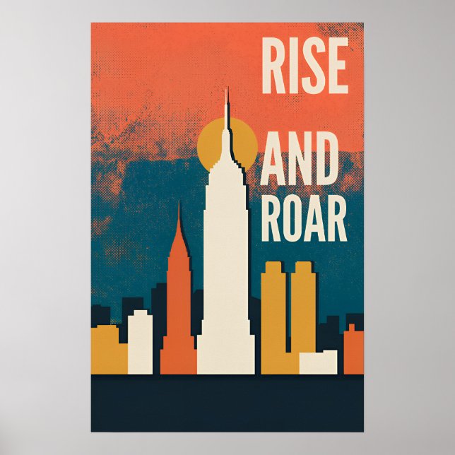 Affiche de la ville de New York Manhattan (Devant)