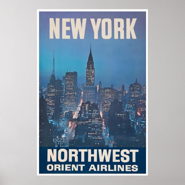 Affiche de la ville de New York NYC Art Impression (Devant)
