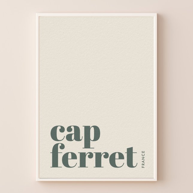 Affiche de la ville moderne de Cap Ferret France (Créateur téléchargé)