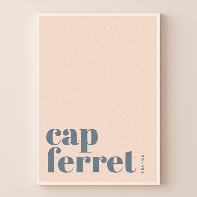 Affiche de la ville moderne de Cap Ferret France (Créateur téléchargé)