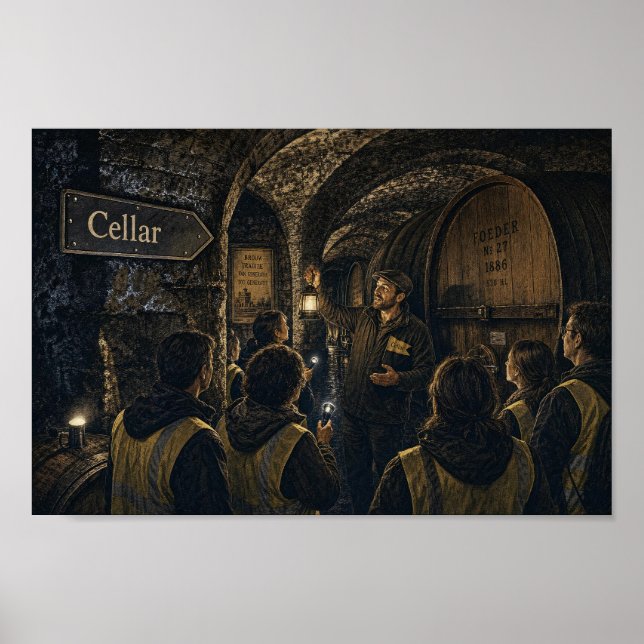 Affiche de la visite souterraine de la brasserie b (Devant)