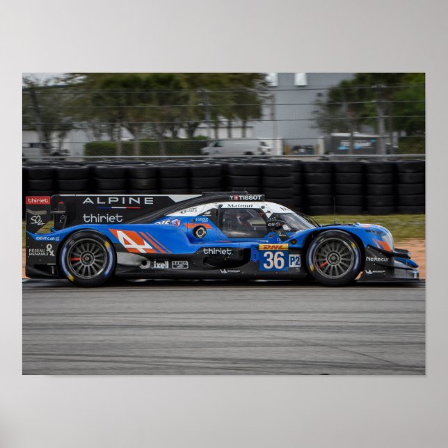 Affiche de la voiture de course #36 (Devant)