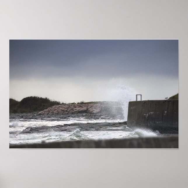 Affiche de la vue aquatique de Rhode Island (Devant)