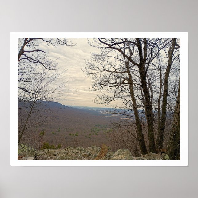 Affiche de la vue de Hawk Mountain (Devant)