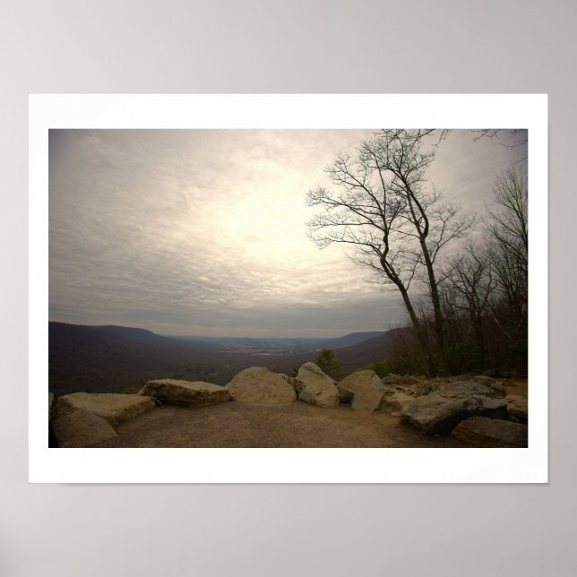 Affiche de la vue de Hawk Mountain (Devant)