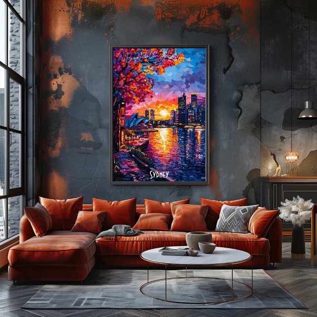 Affiche de la vue panoramique de Sydney - Décorati (Créateur téléchargé)