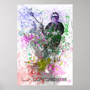 affiche de lacrosse d'éclaboussure