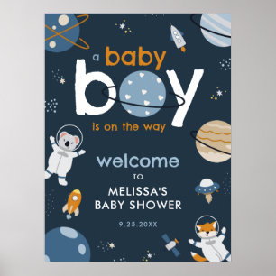Affiche de l'Affiche de bienvenue du Baby shower s