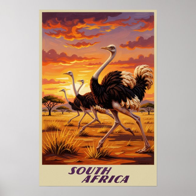Affiche de l'Afrique du Sud (Devant)