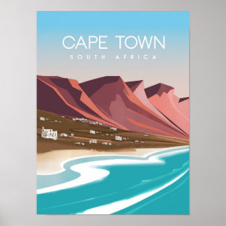 Affiche de l'Afrique du Sud du Cap