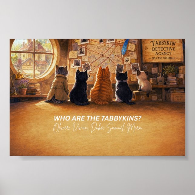 Affiche de l'agence de détective Tabbykin – Éditio (Devant)