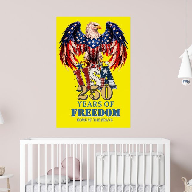 Affiche de l'aigle patriotique Portrait USA Versio (Pépinière 2)