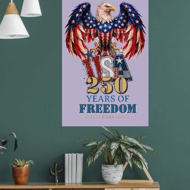 Affiche de l'aigle patriotique Portrait Version Vi (Salon 1)