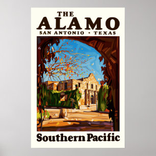 Affiche de l'Alamo, Texas