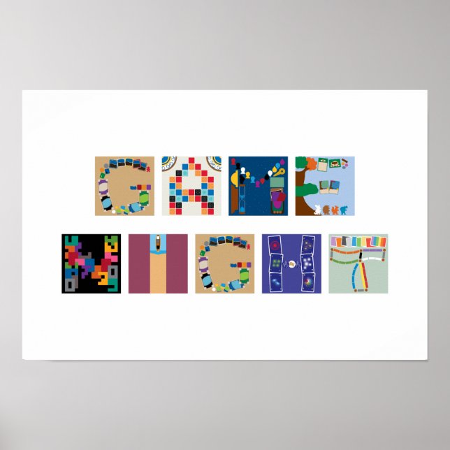Affiche de l'alphabet du jeu de société "Game Nigh (Devant)