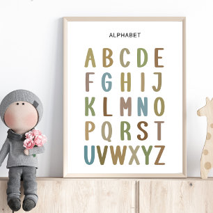 Affiche de l'alphabet - Tableau ABC pour les enfan