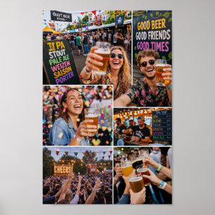 Affiche de l'ambiance du Festival de bière d'été b
