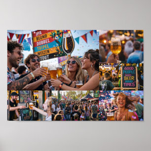 Affiche de l'ambiance du Festival de la bière arti