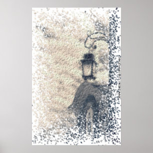 Affiche de lampe de rue