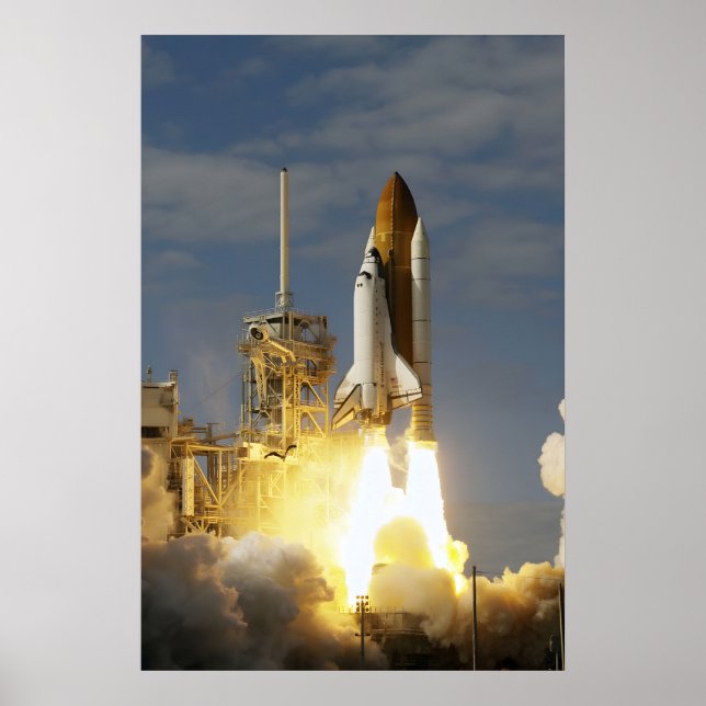 Affiche de lancement de la navette spatiale Atlant (Devant)
