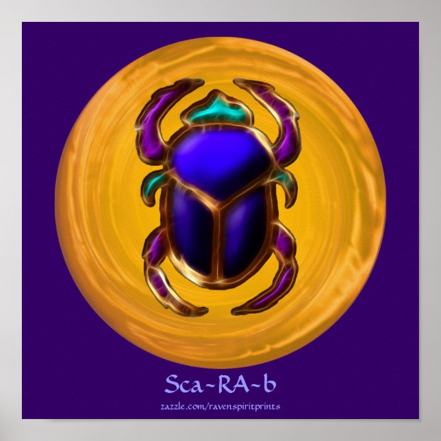 Affiche de l'ancien Scarab égyptien (Devant)