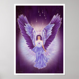 Affiche de l'ange violet glorieux Amethyst