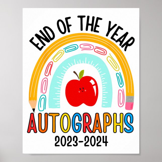 Affiche De L'Année Autographes 20232024 Dernier Jour De L' (Devant)