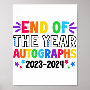 Affiche De L'Année Autographes 2023-2024 Dernier Jour De S