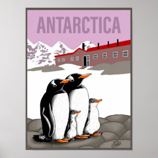 Affiche de l'Antarctique