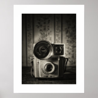 Affiche de l'appareil photo Sepia Kodak Brownie St