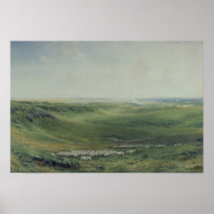 Affiche De larges pâturages, Sussex