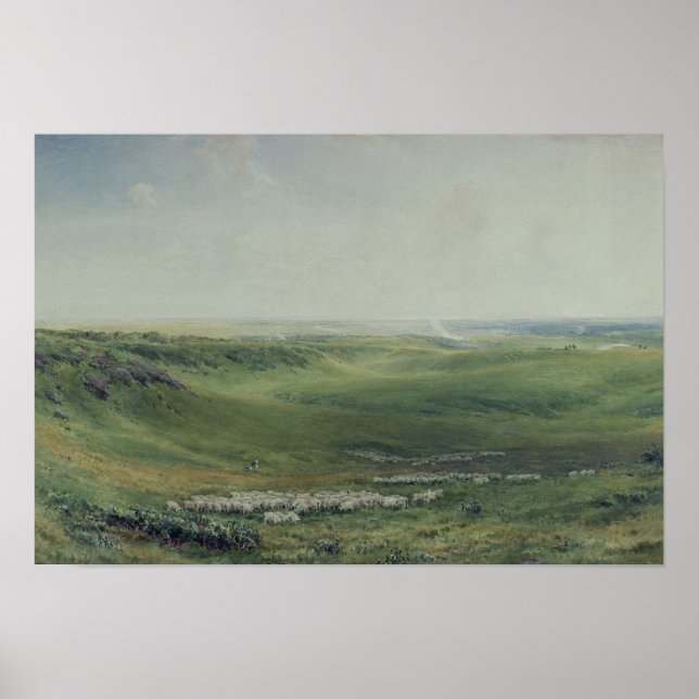 Affiche De larges pâturages, Sussex (Devant)