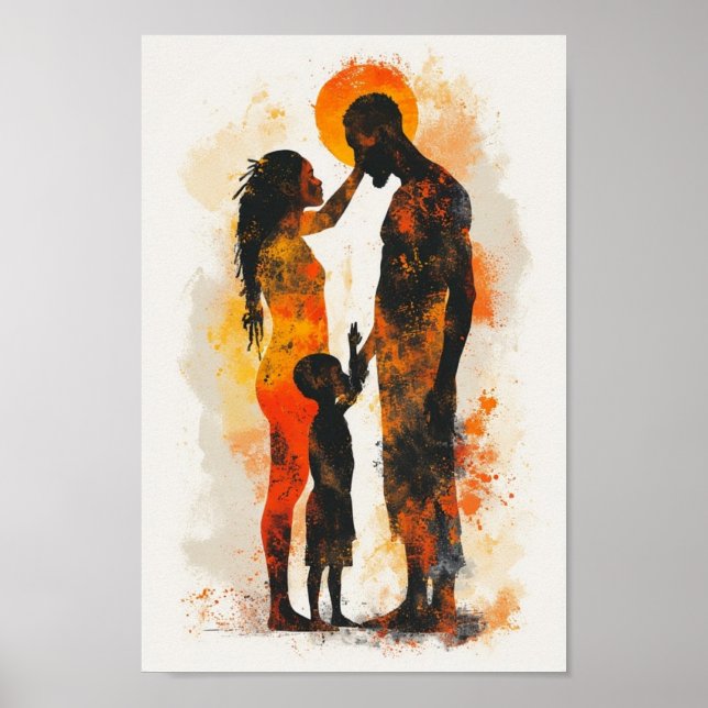 affiche de l'art abstrait africain (Devant)