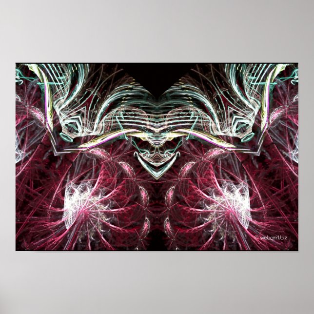 Affiche de l'art fractal du Joker (Devant)
