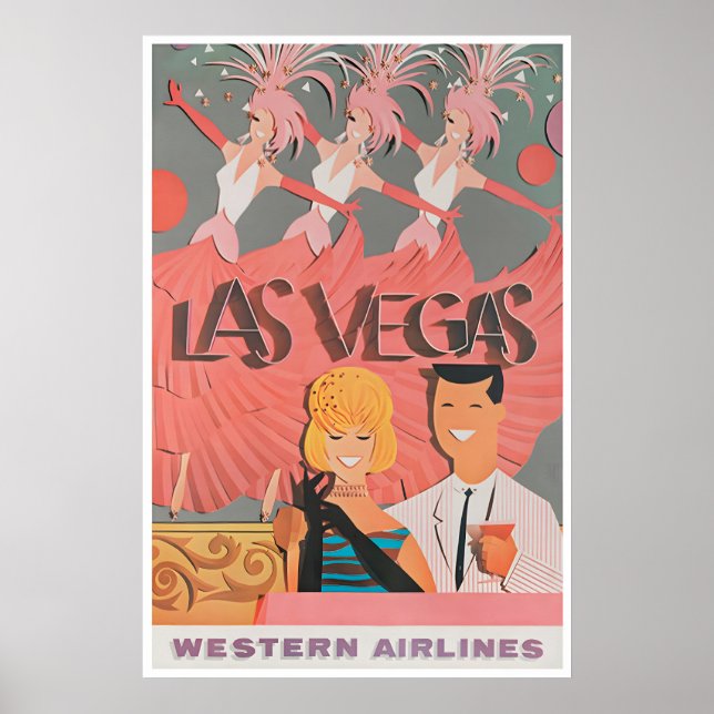 Affiche de Las Vegas Art Nevada Impression Voyage  (Devant)