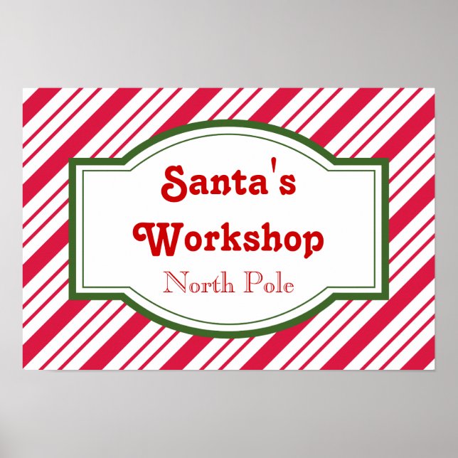 Affiche de l'atelier du Père Noël (Devant)