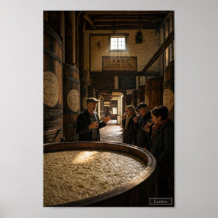 Affiche de l'atmosphère de la brasserie lambic bel