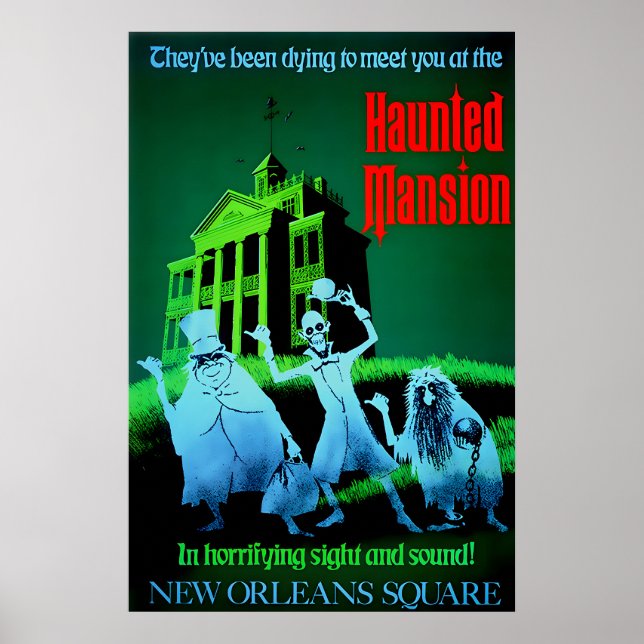 Affiche de l'attraction Haunted Mansion de Disneyl (Devant)