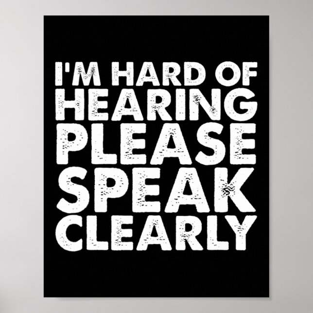 Affiche De L'Audience Sourde Audience Malaisée Langue Des  (Devant)