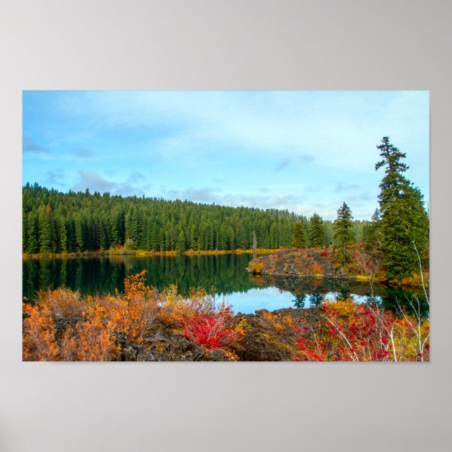 Affiche de l'automne à Clear Lake (Devant)