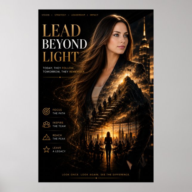 Affiche de leadership exécutif Lead Beyond (Devant)