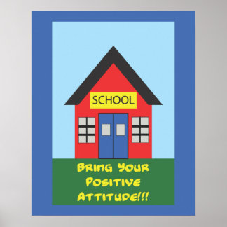 Affiche de l'école d'attitude positive