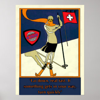 Affiche de l'école de ski