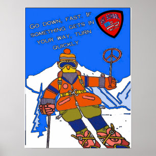 Affiche de l'école de ski